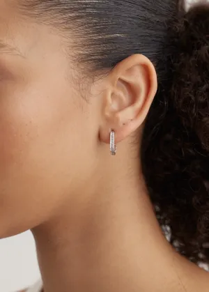 Square-Oval Hoop Earrings