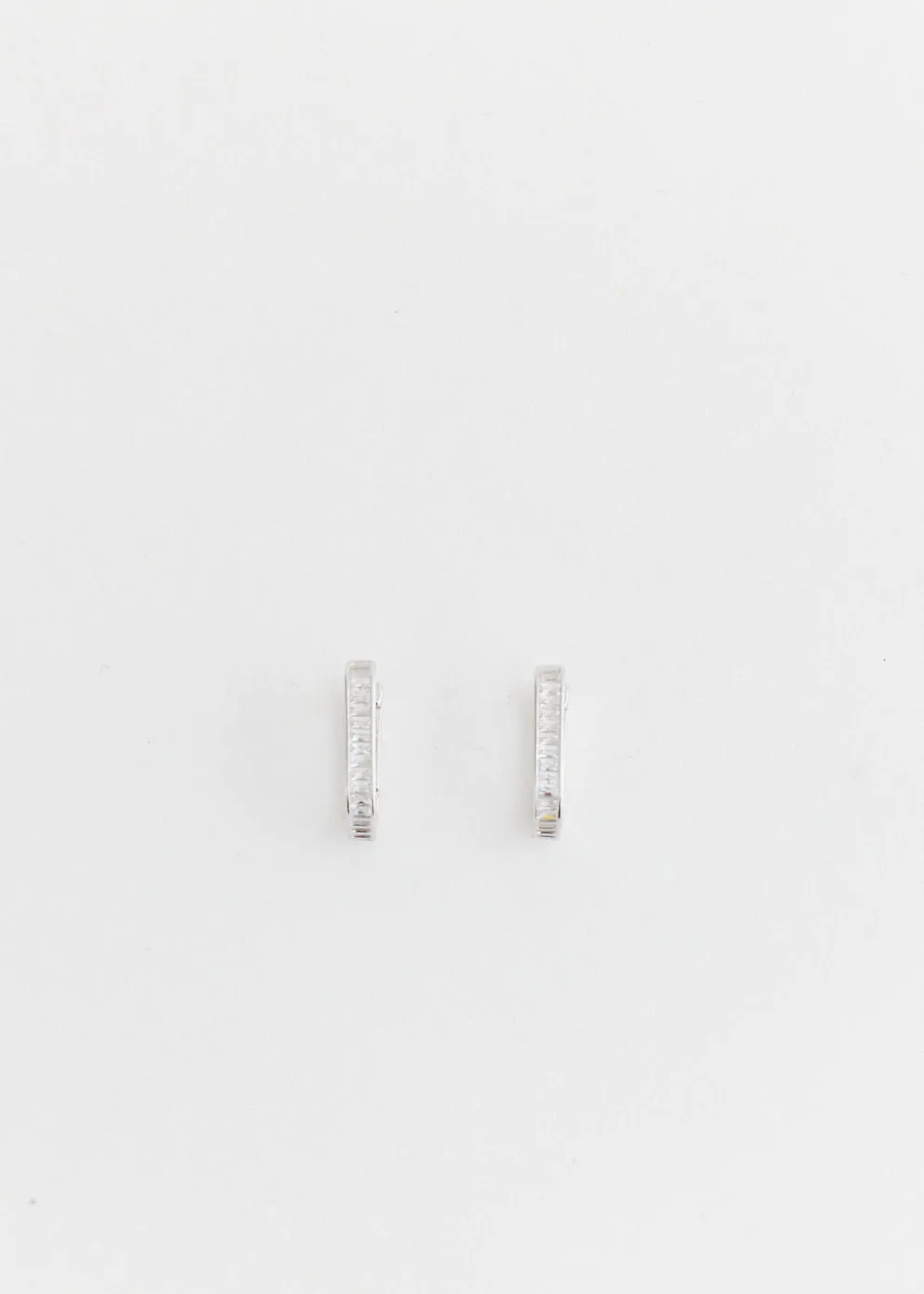 Square-Oval Hoop Earrings