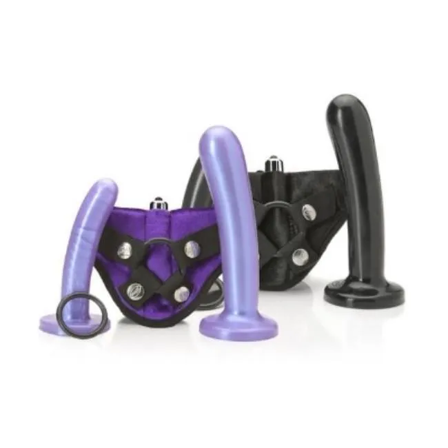 Tantus Bend Over Beginner Harness Kit With 2 Silicone Dildos