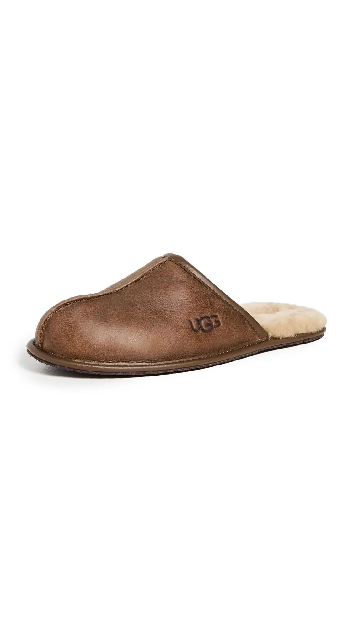 UGG Men's Scuff Slipper, Tan Leather