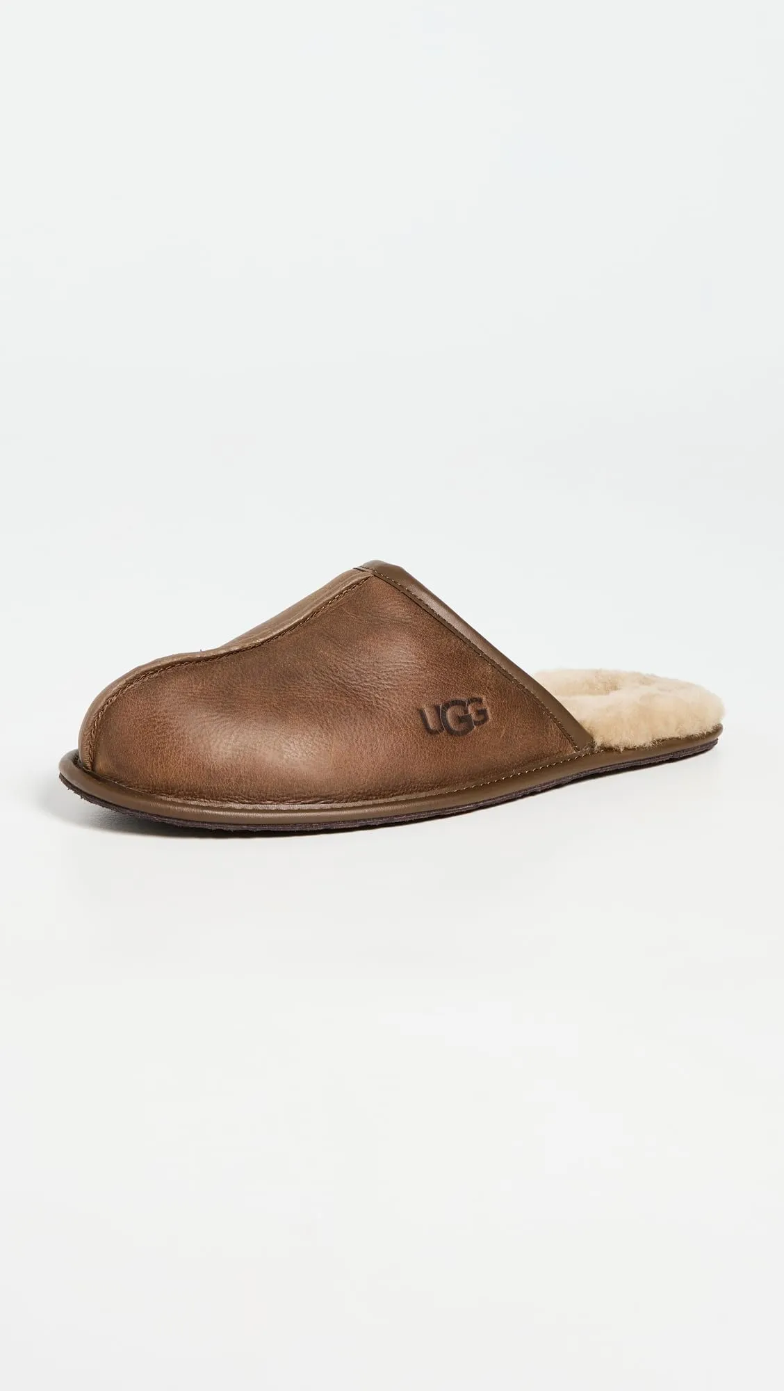 UGG Men's Scuff Slipper, Tan Leather