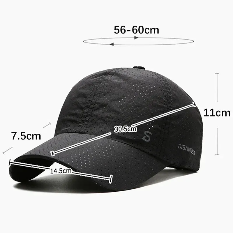 Unisex Quick Dry Breathable Baseball Cap