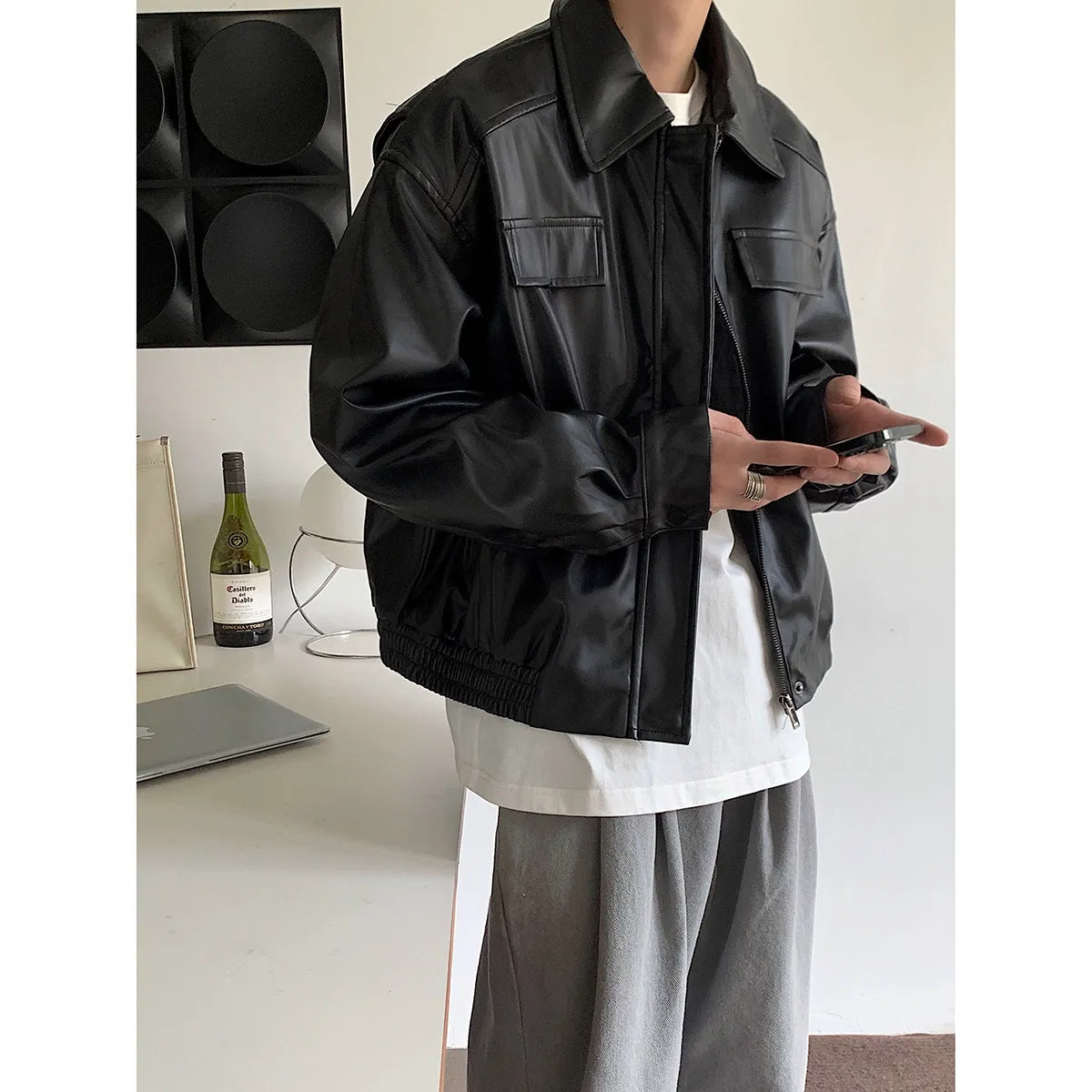 WLS Leather Retro Jacket