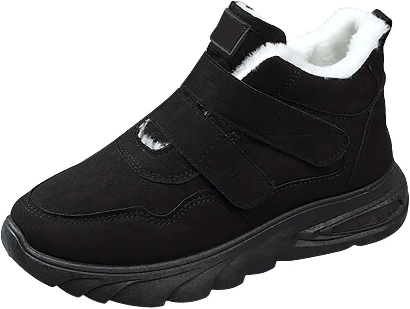 Women Snow Ankle Boots Mid Calf Boots for Women Plush Lined Walking Shoes Non Slip Runing Shoes Winter Boots