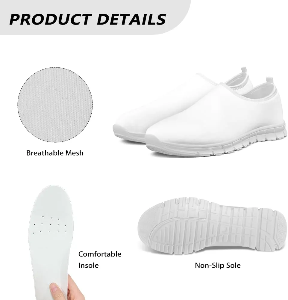 Women's Christmas Sneaker Casual Low Top Cozy Shoes Slip On Lightweight Anti-Skid Workout Walking Sneaker for Women US 5.5-11.5
