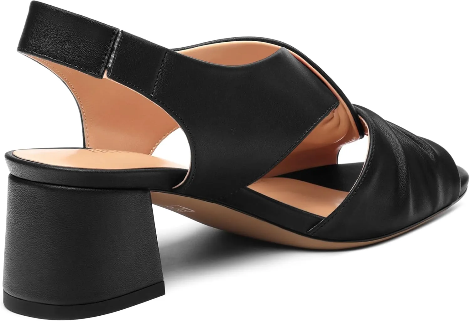 Womens Chunky Block Heels Sandals,Round Open Toe High Heeled Sandals,matte Slip On Ankle Strap Mid Sandals,leisure Dress Party Wedding Shoes 2 In