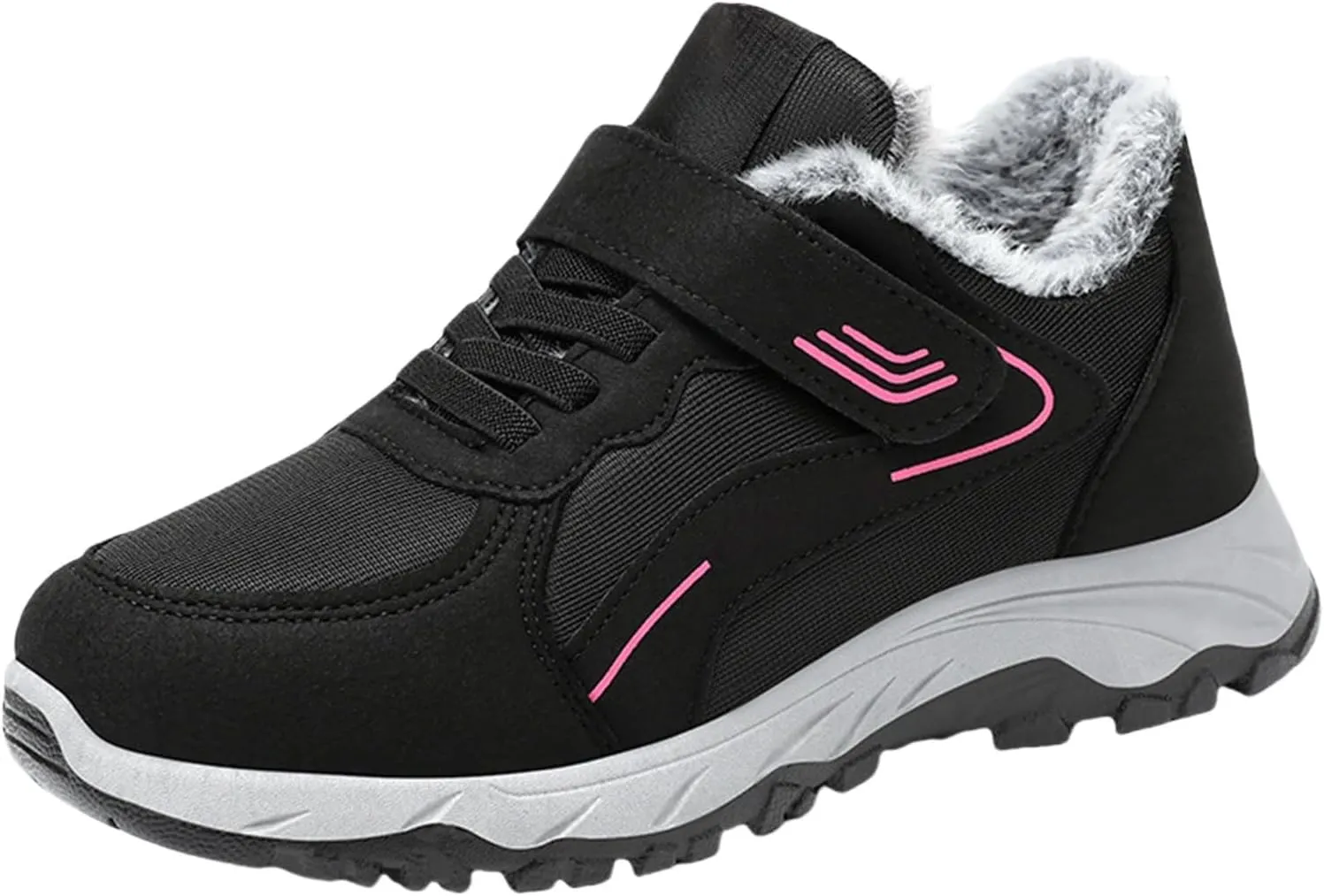 Womens Mens Snow Boots Winter Warm Plush Lined Ankle Booties Waterproof Insulated Slip On Outdoor Shoes