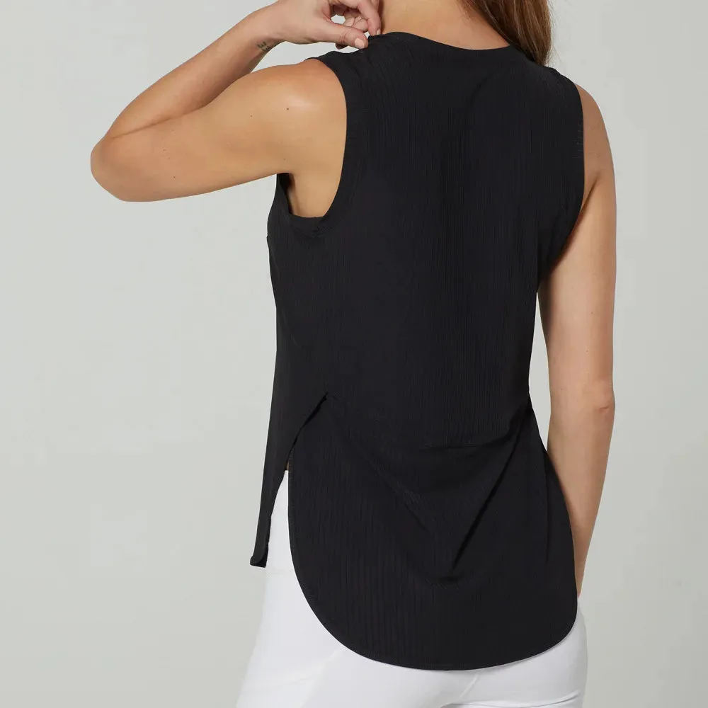Women's Quick Dry Yoga Shirt - Sleeveless Gym Top