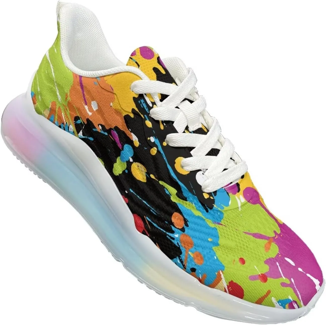 Women's Shoes Breathable Comfortable Lightweight Running Sneaker Non-Slip Air Cushion Footwear Walking Shoes Women US 6-11