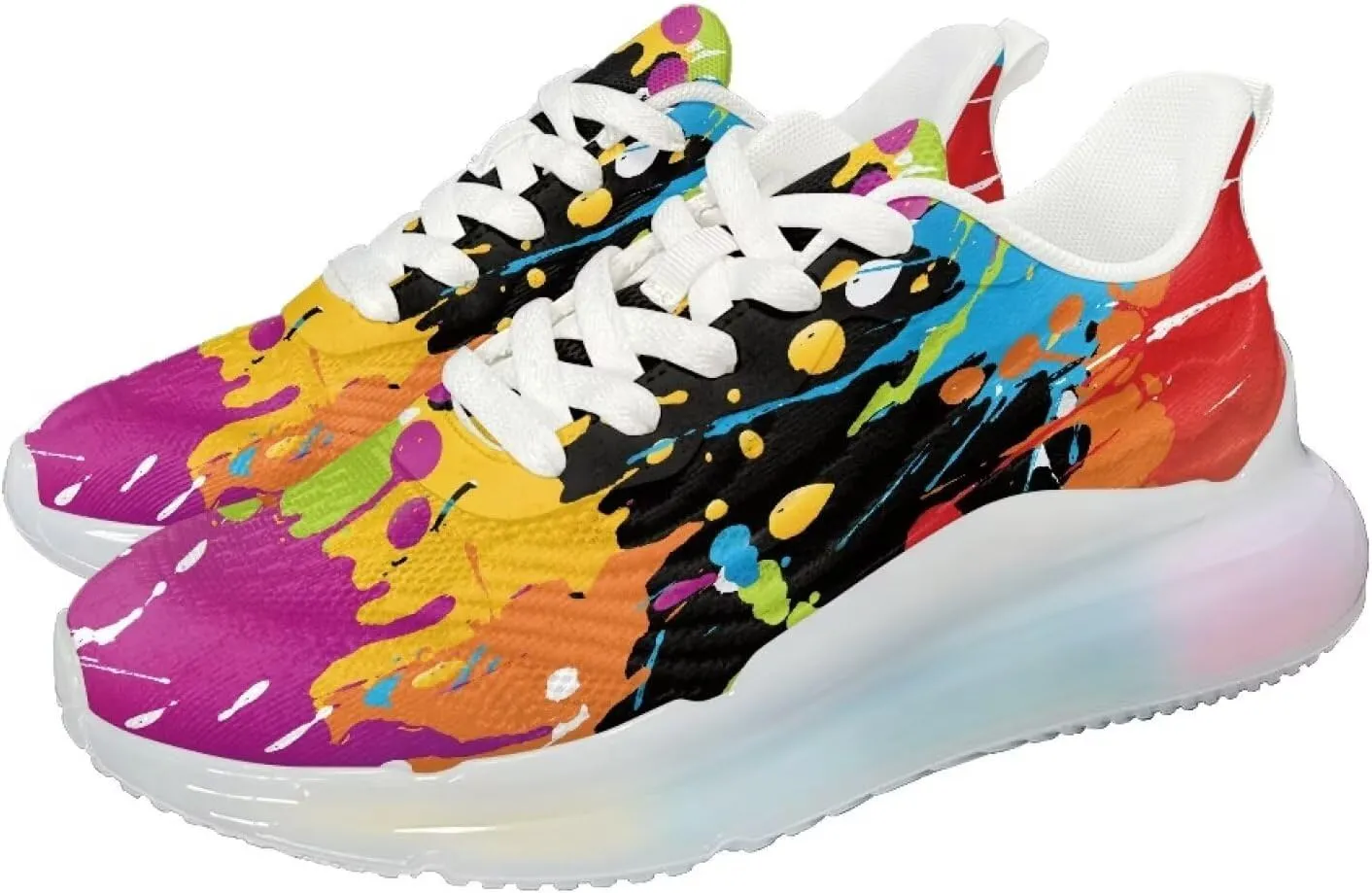 Women's Shoes Breathable Comfortable Lightweight Running Sneaker Non-Slip Air Cushion Footwear Walking Shoes Women US 6-11