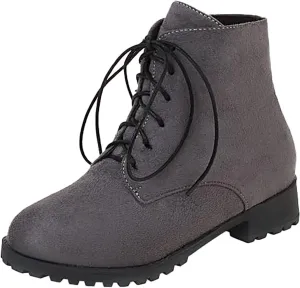 Work Boots for Women Ankle Warm Booties for Women Cute Womens Boots Non Slip Work Shoes Women Cover Heel Round Toe Lug Sole Low Heel Chelsea Fashion